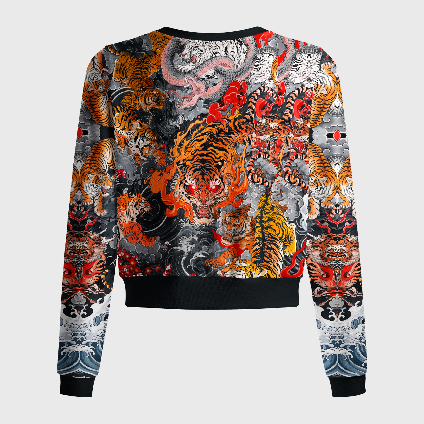 Tokyo-Tiger Inferno Of Roaring Tigers Women's Lightweight Cardigan