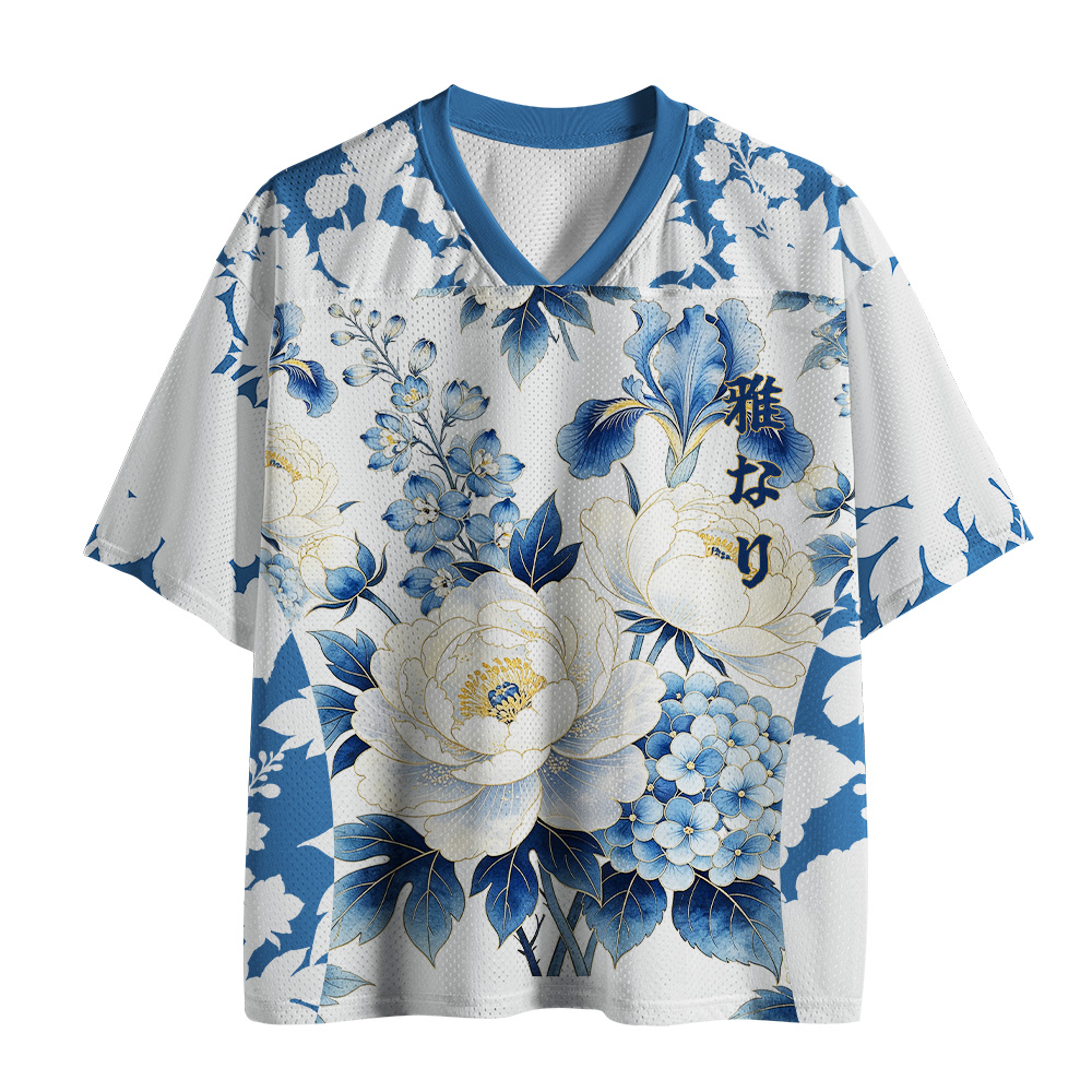 Tokyo-Tiger Graceful Peony Mesh Jersey