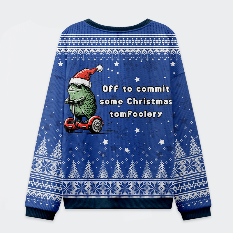 Tokyo-Tiger Christmas Tomfoolery Christmas Ugly Sweatshirt