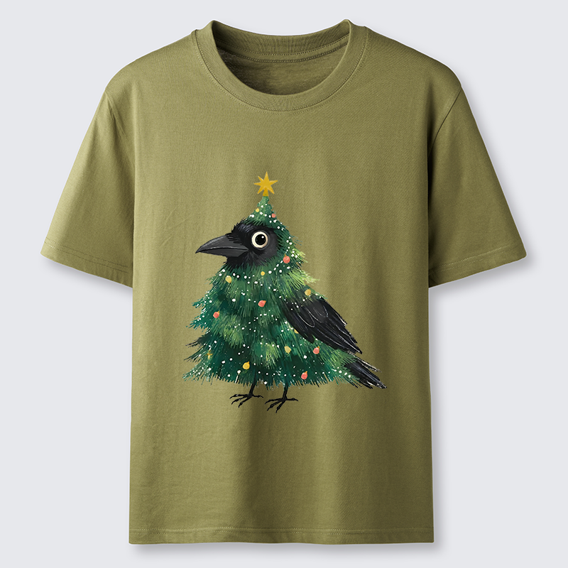 Tokyo-Tiger Cute Christmas Tree Crow Classic T-Shirt
