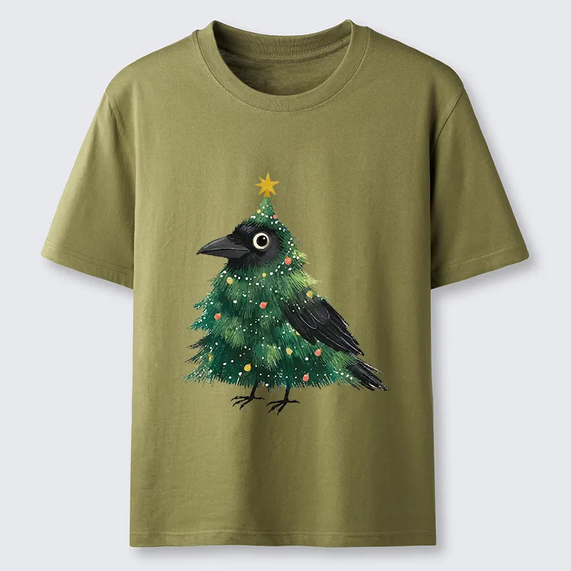 Tokyo-Tiger Cute Christmas Tree Crow Classic T-Shirt