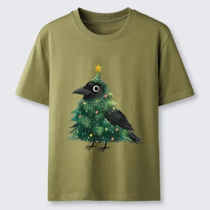 Tokyo-Tiger Cute Christmas Tree Crow Classic T-Shirt