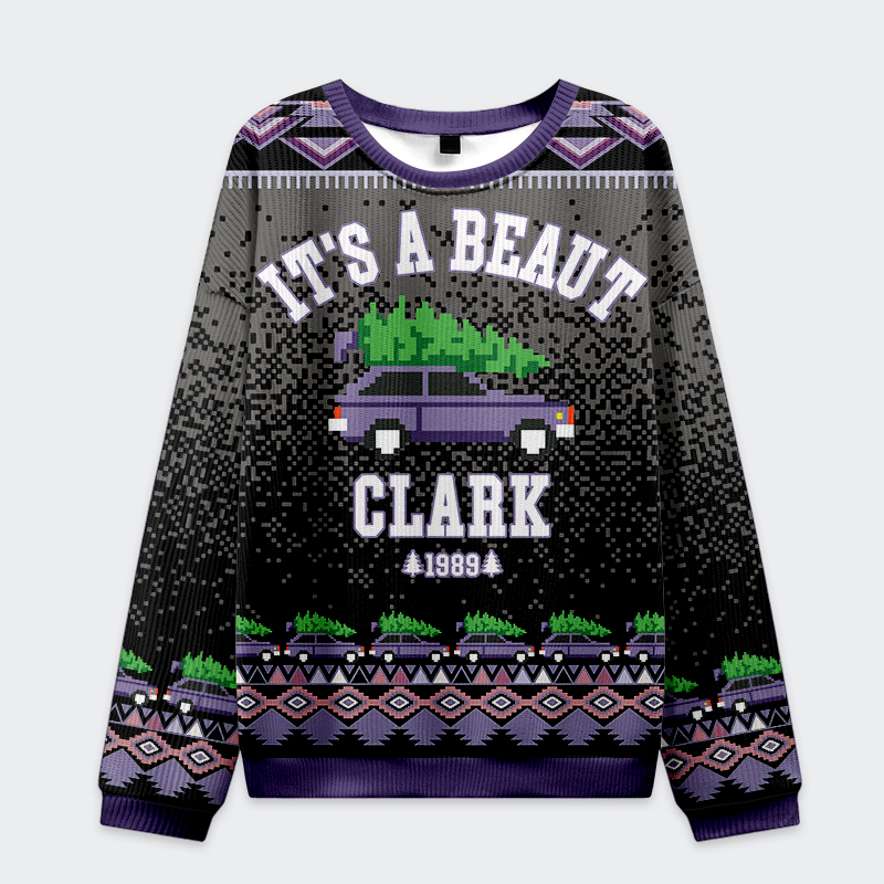 Tokyo-Tiger It’s A Beaut, Clark Christmas Ugly Sweatshirt