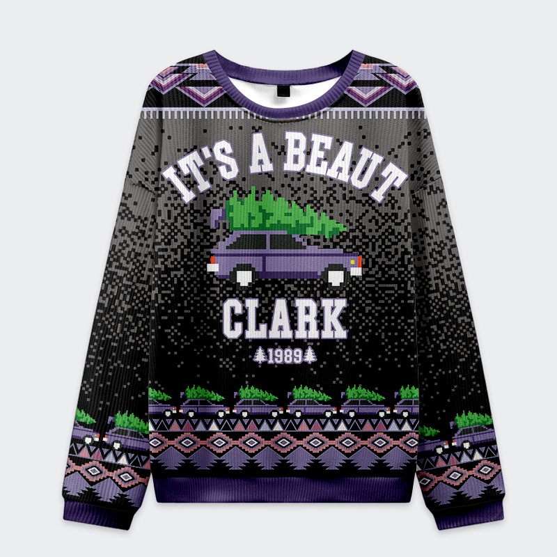 Tokyo-Tiger It’s A Beaut, Clark Christmas Ugly Sweatshirt