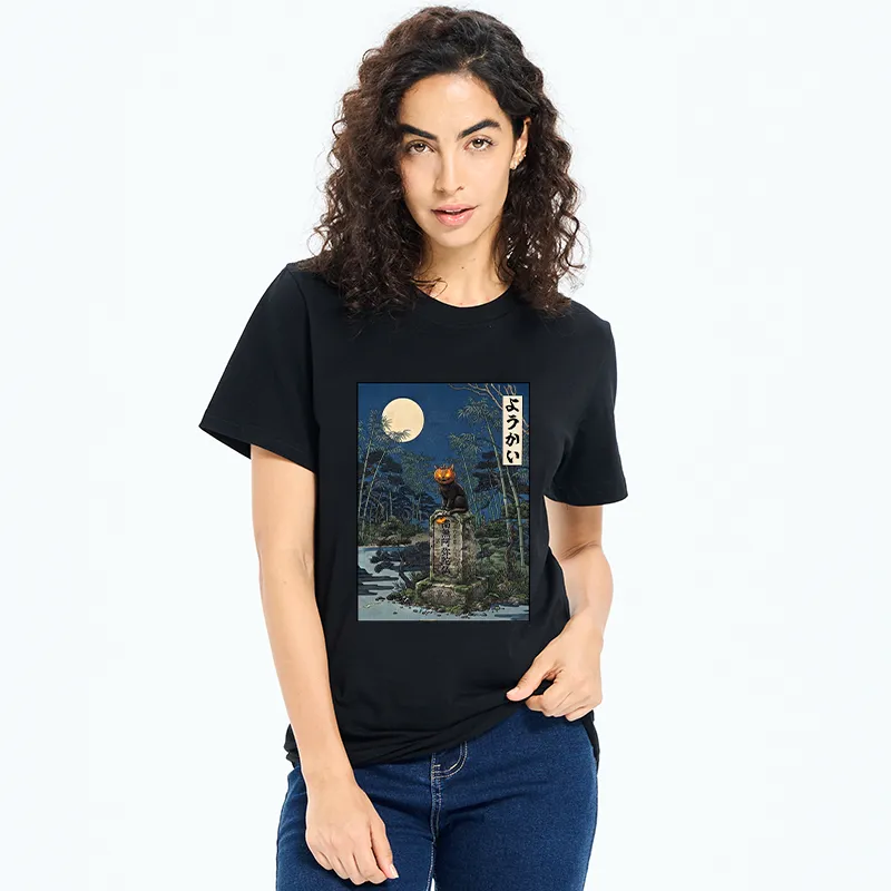 Tokyo-Tiger Funny Ghost Cat Classic T-Shirt