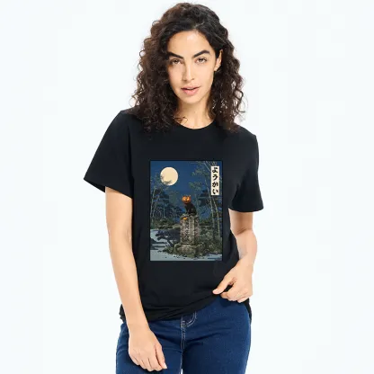 Tokyo-Tiger Funny Ghost Cat Classic T-Shirt