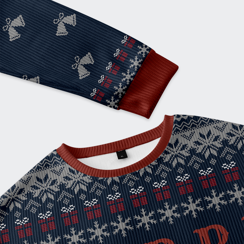 Tokyo-Tiger Opossum Holiday Cheer Christmas Ugly Sweatshirt