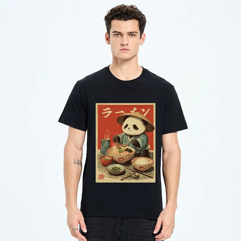 Tokyo-Tiger Panda Enjoying Ramen Classic T-Shirt
