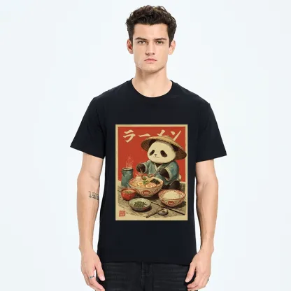 Tokyo-Tiger Panda Enjoying Ramen Classic T-Shirt