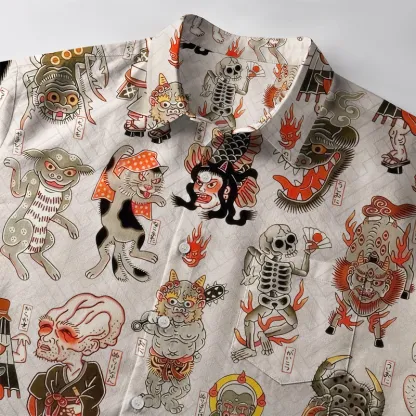 Tokyo-Tiger Hyakki Yagyō Button-up Shirt
