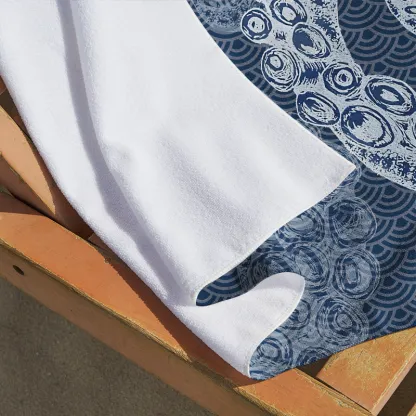 Tokyo-Tiger Octopus Tentacles Japanese Beach Towel