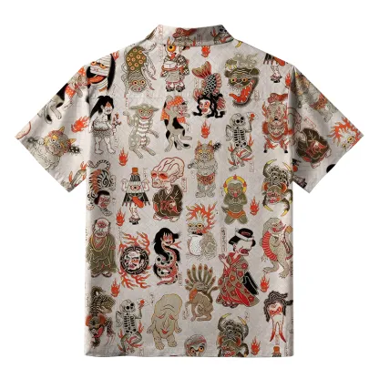 Tokyo-Tiger Hyakki Yagyō Button-up Shirt