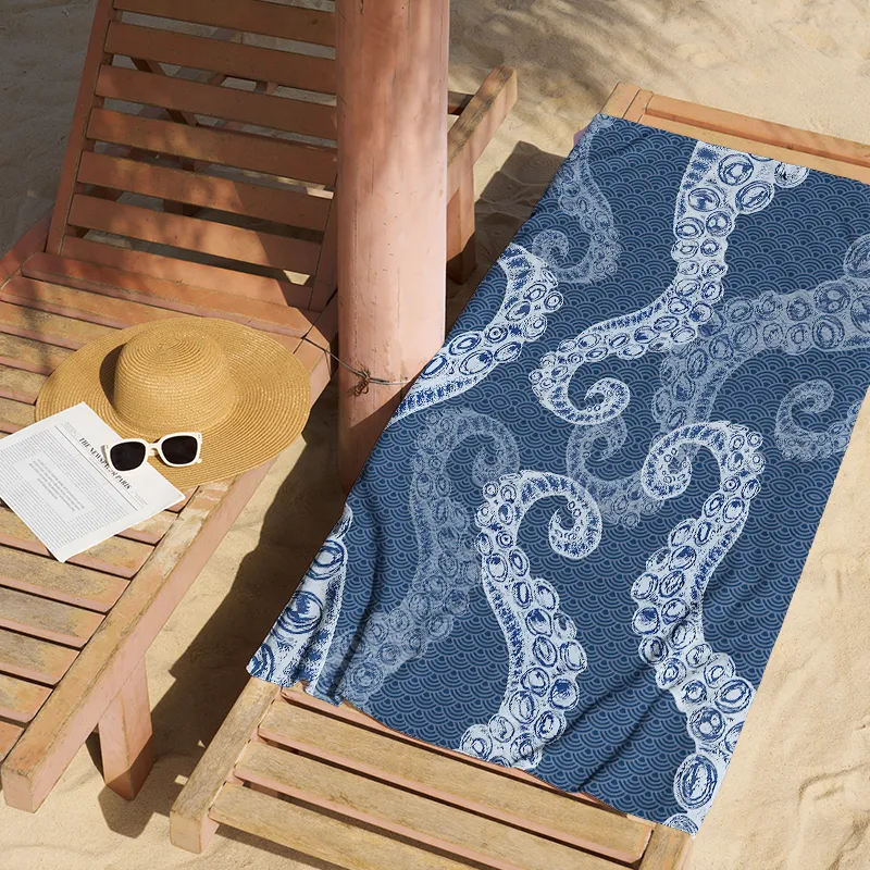 Tokyo-Tiger Octopus Tentacles Japanese Beach Towel