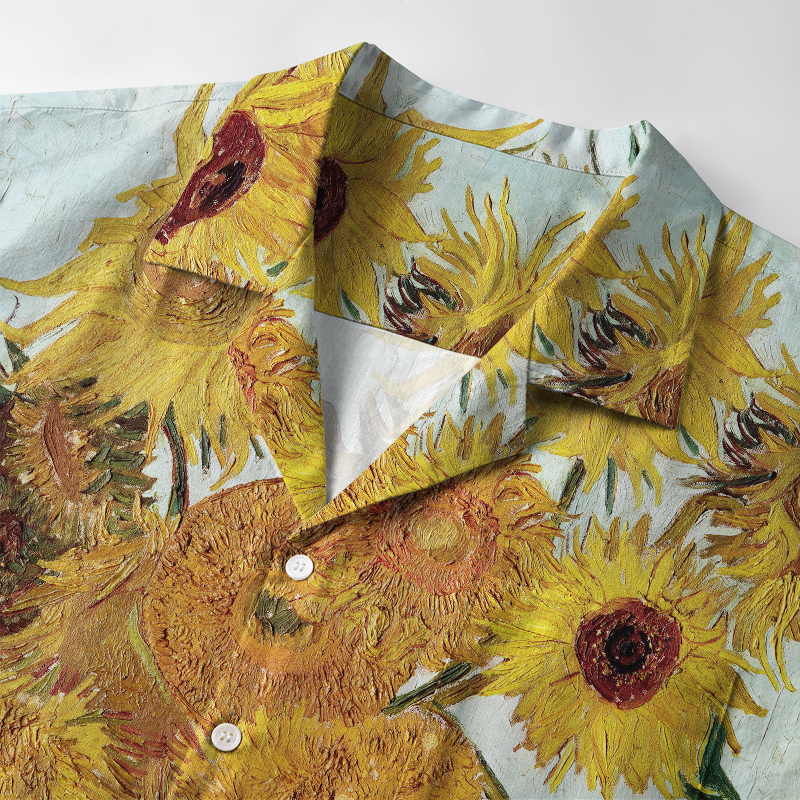 Tokyo-Tiger Sunflower And Black Cat Aloha Hawaiian Shirt