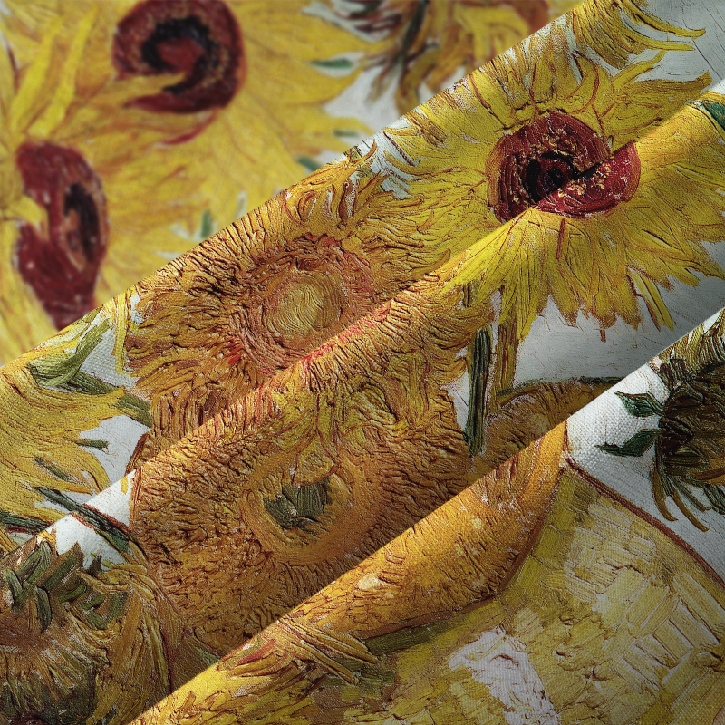 Tokyo-Tiger Sunflower And Black Cat Button-up Shirt