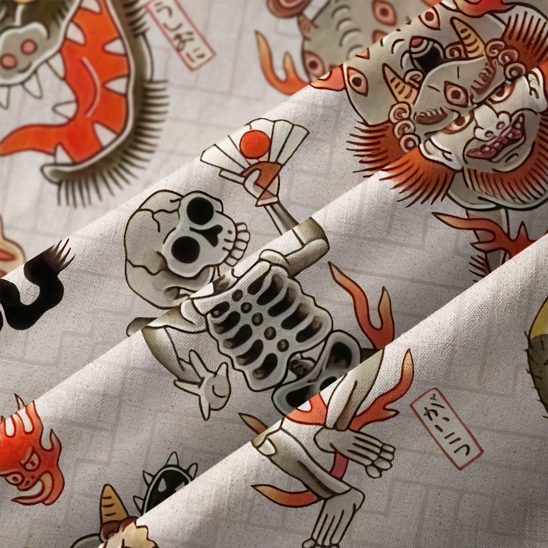 Tokyo-Tiger Hyakki Yagyō Button-up Shirt