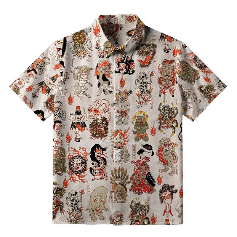 Tokyo-Tiger Hyakki Yagyō Button-up Shirt