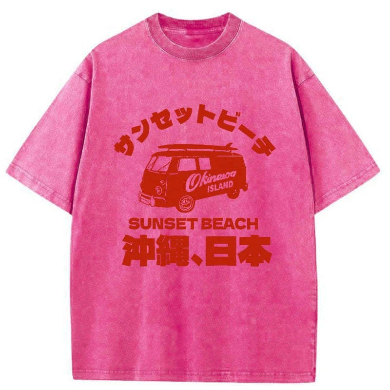 Tokyo-Tiger Okinawa Island Washed T-Shirt