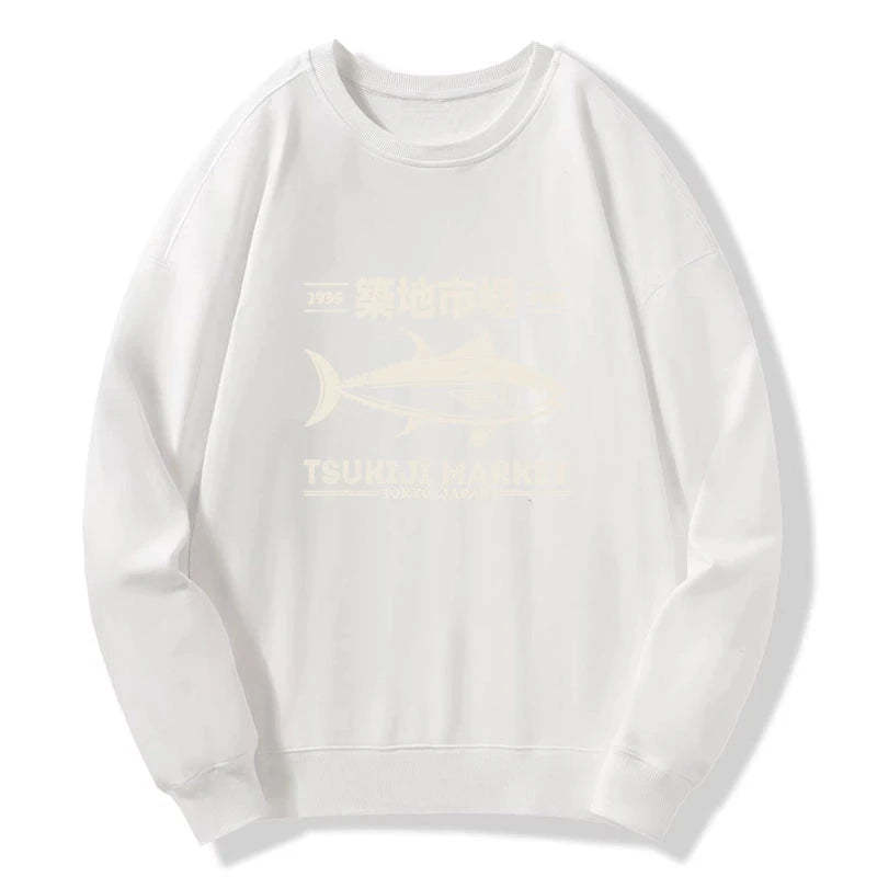 Tokyo-Tiger Retro Tsukiji Fish Market Streetwear Tokyo Sweatshirt