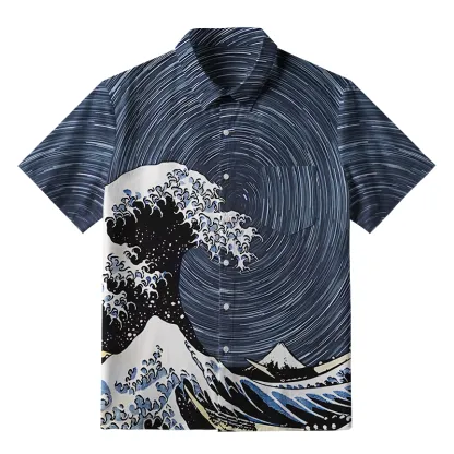Tokyo-Tiger Great Wave Button-up Shirt