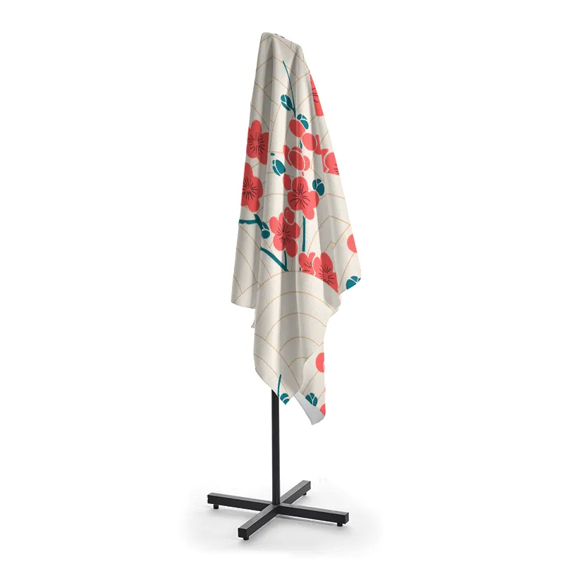 Tokyo-Tiger Blossom Wave Beach Towel