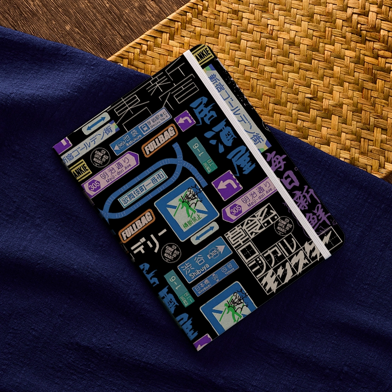 Tokyo-Tiger Urban Japanese Signage Notebook