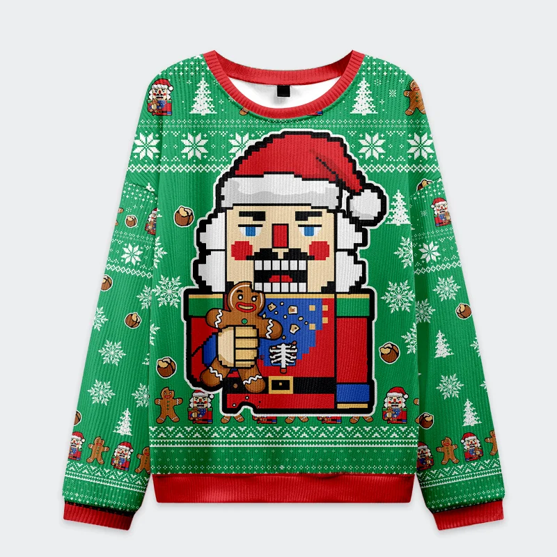 Tokyo-Tiger Nutcracker Funny Christmas Ugly Sweatshirt