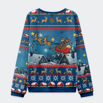 Tokyo-Tiger Goodbye Krampus Christmas Ugly Sweatshirt
