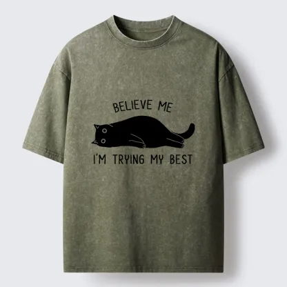 Tokyo-Tiger When Life Is Hard Nap First Washed T-Shirt