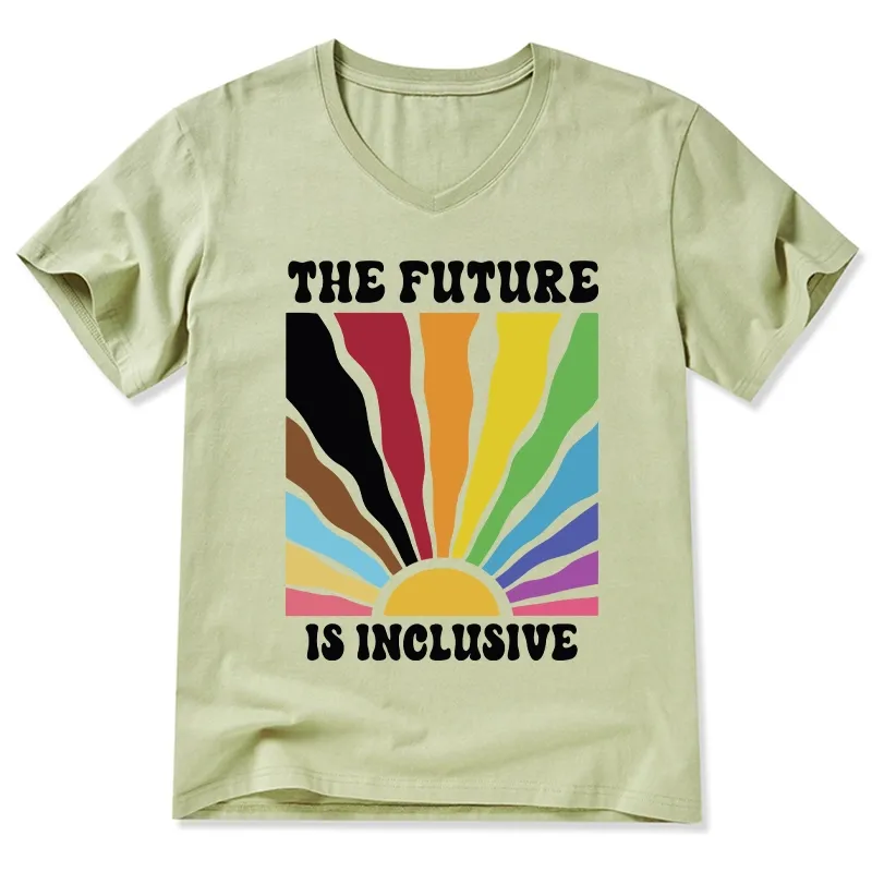 Tokyo-Tiger Pride Future Is Inclusive V-Neck Classic T-Shirt