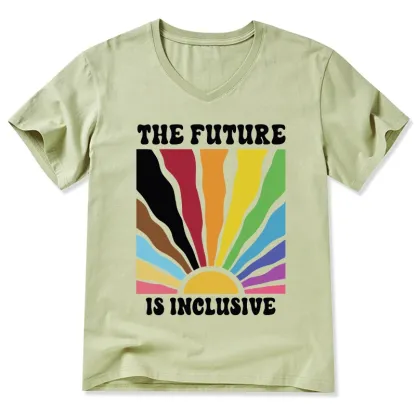 Tokyo-Tiger Pride Future Is Inclusive V-Neck Classic T-Shirt