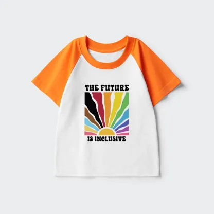 Tokyo-Tiger Pride Future Is Inclusive Kids Raglan T-shirt