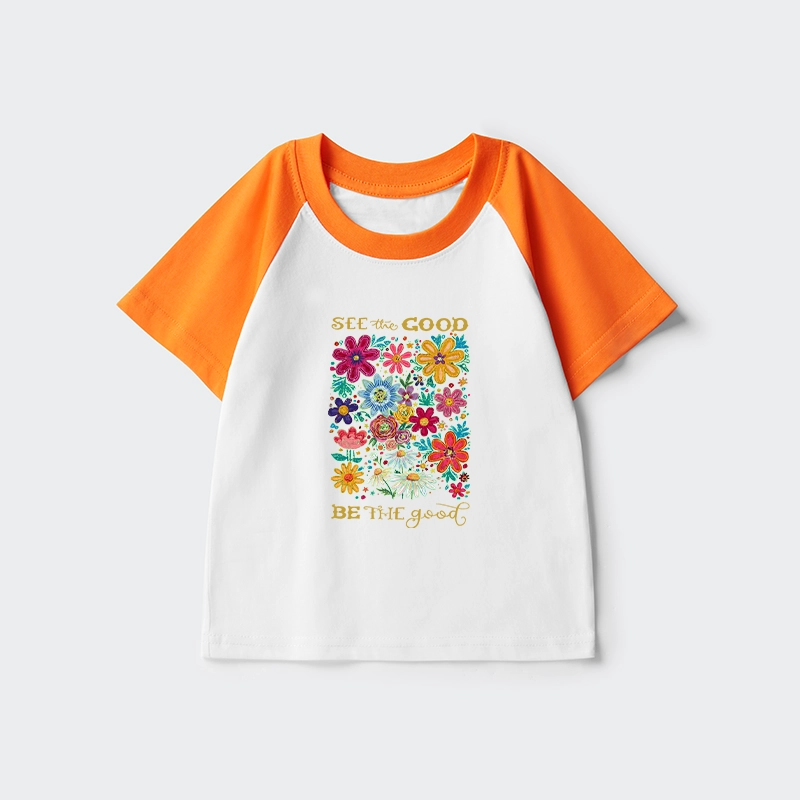 Tokyo-Tiger Flower：See The Good Be The Good Kids Raglan T-shirt