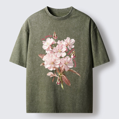 Tokyo-Tiger Let Every Sakura Bloom Washed T-Shirt