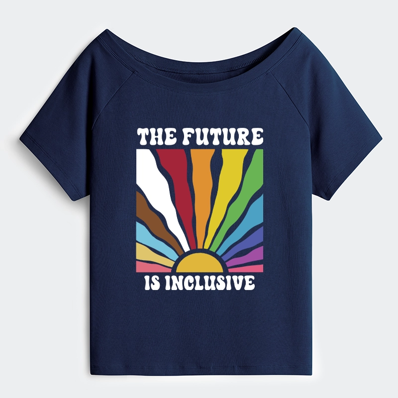 Tokyo-Tiger Pride Future Is Inclusive Off Shoulder T-Shirt