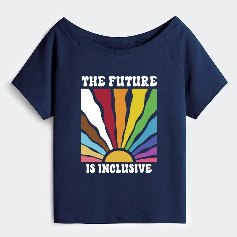 Tokyo-Tiger Pride Future Is Inclusive Off Shoulder T-Shirt