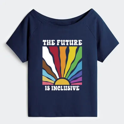 Tokyo-Tiger Pride Future Is Inclusive Off Shoulder T-Shirt