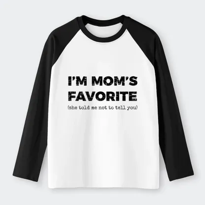 Tokyo-Tiger Mother's Day Jokes Raglan Long Sleeve T-shirt