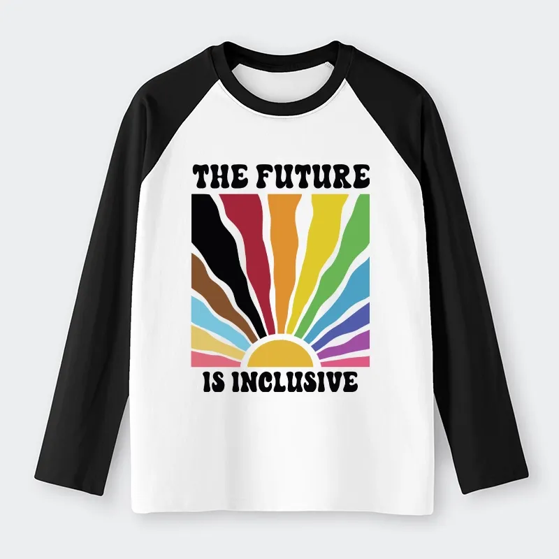 Tokyo-Tiger Pride Future Is Inclusive Raglan Long Sleeve T-shirt