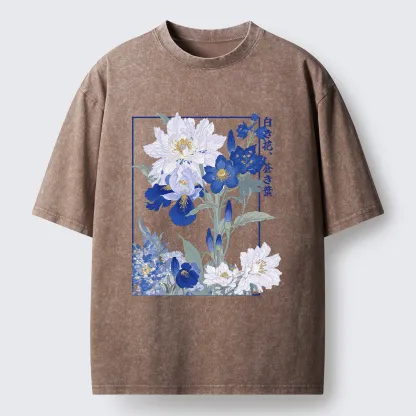 Tokyo-Tiger Blossoms Of The Firmament Washed T-Shirt