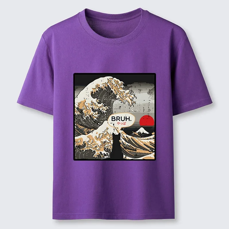 Tokyo-Tiger Great Wave Cat Bruh Classic T-Shirt