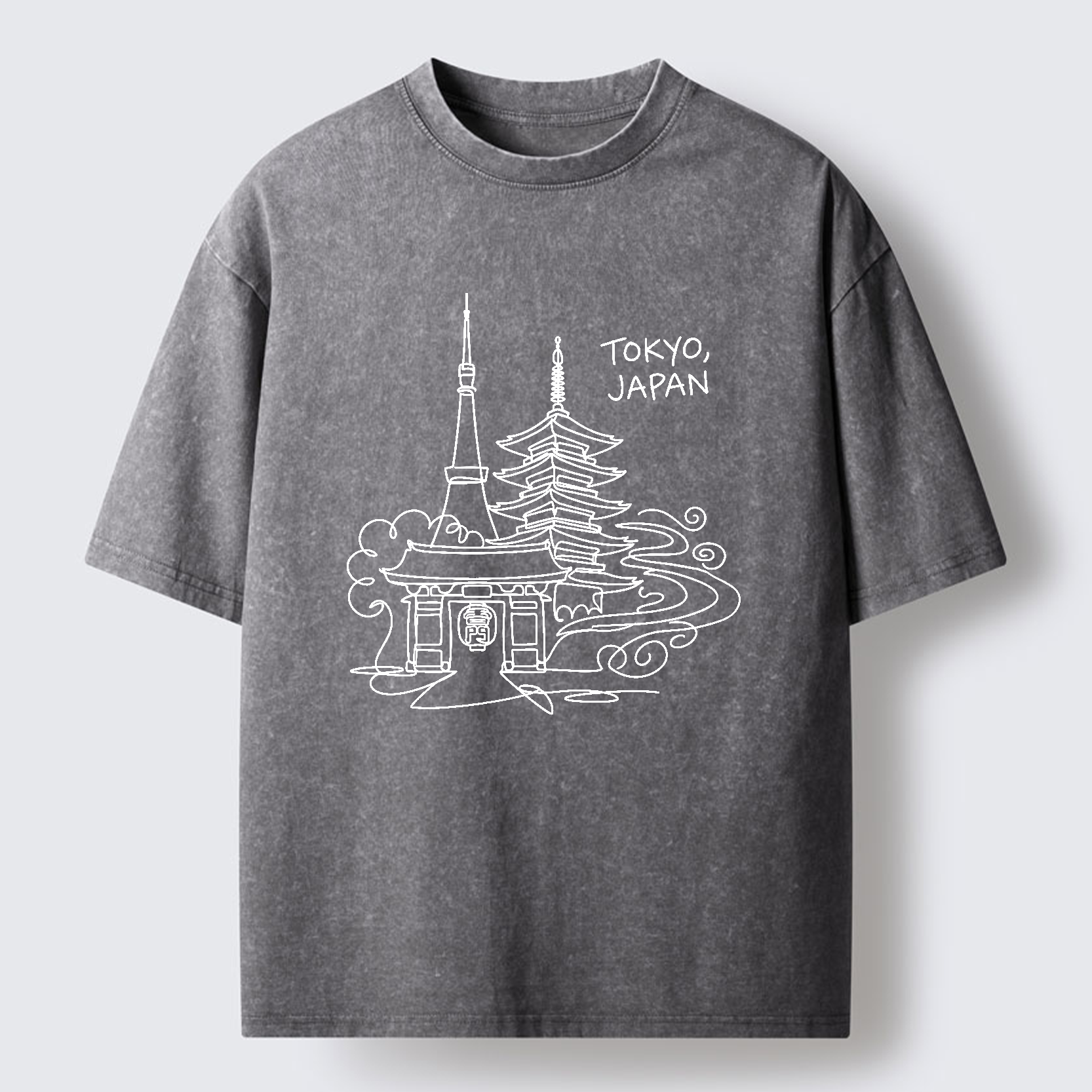 Tokyo-Tiger Tokyo Line Washed T-Shirt