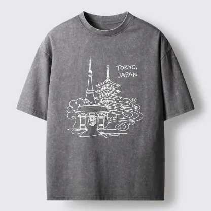 Tokyo-Tiger Tokyo Line Washed T-Shirt
