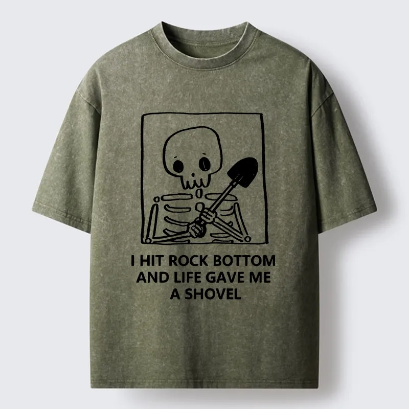 Tokyo-Tiger Relatable Skeleton Life Meme Washed T-Shirt