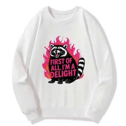 Tokyo-Tiger Angry Raccoon Funny Classic Sweatshirt