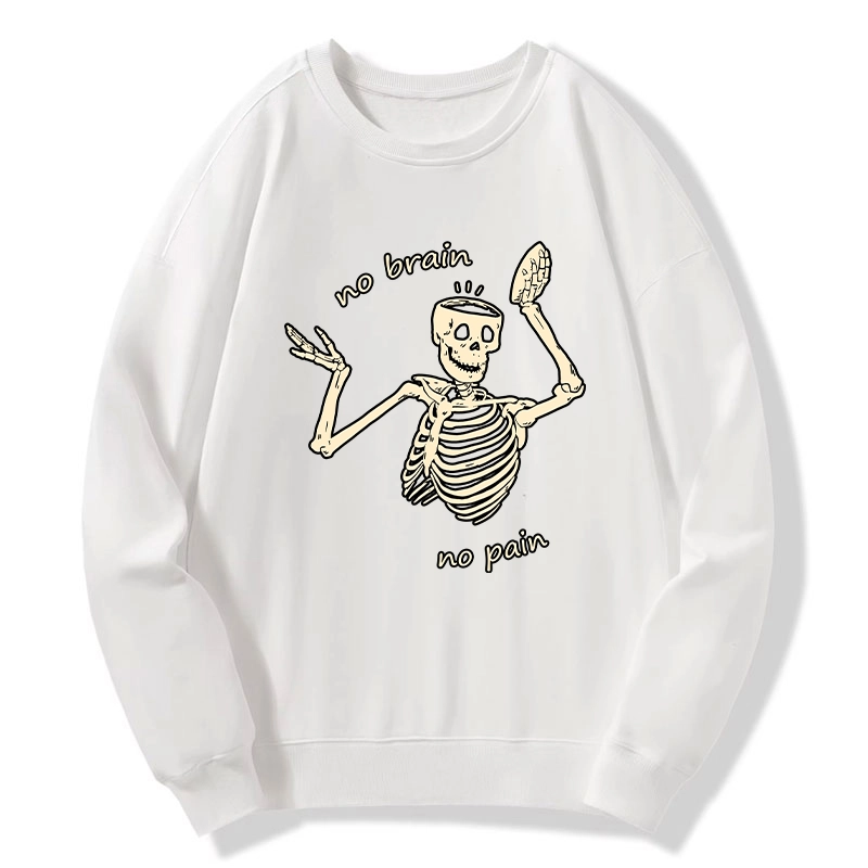 Tokyo-Tiger Skeletons Feel No Pain Classic Sweatshirt