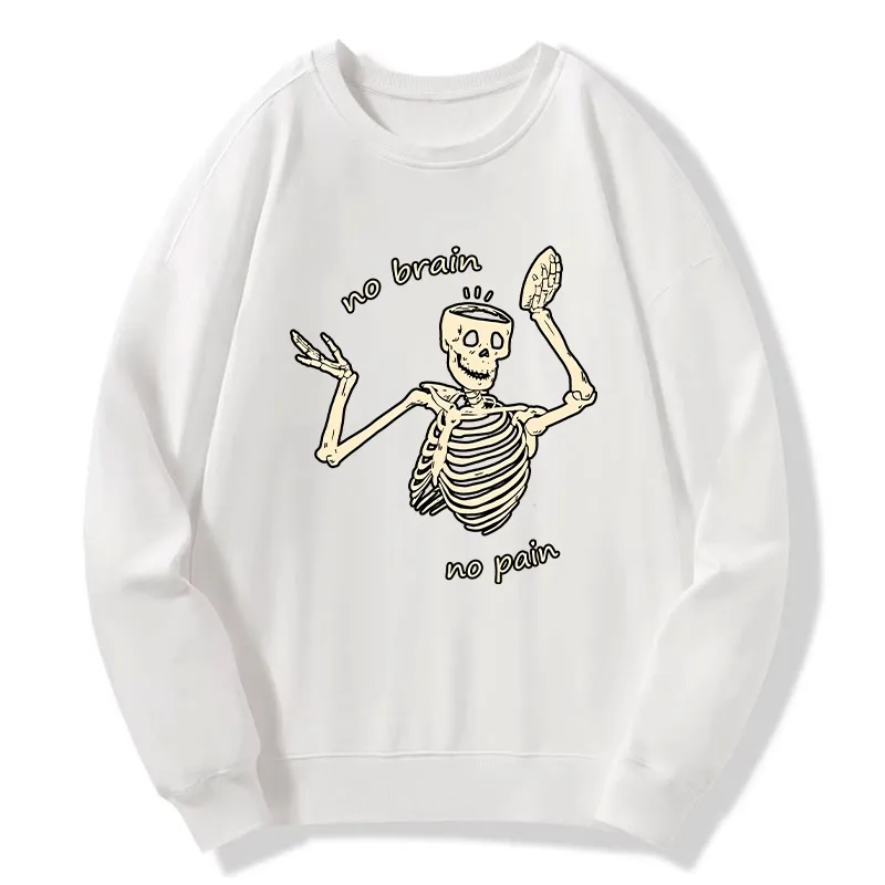 Tokyo-Tiger Skeletons Feel No Pain Classic Sweatshirt