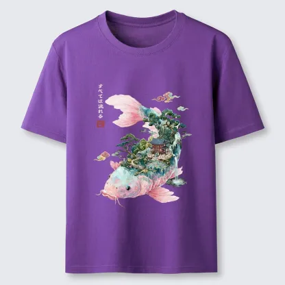 Tokyo-Tiger Journey Of The Flowing Koi Classic T-Shirt