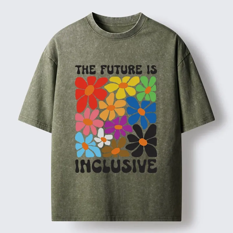 Tokyo-Tiger Inclusive World For Everyone Washed T-Shirt