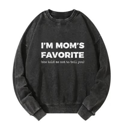 Tokyo-Tiger Mother's Day Jokes Washed Sweatshirt